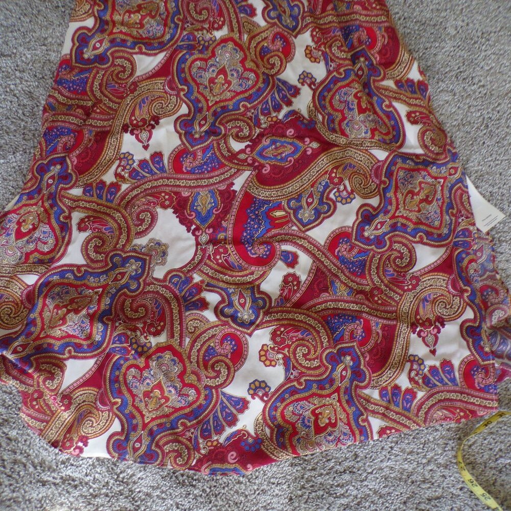 NWT Luisa Spagnoli ITALIAN SILK dress M Maxi Boho - Picture 3 of 9